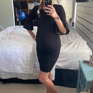 Pink blush maternity dress